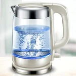 1.7 L capacity 1800 W  Hot selling High Borosilicate glass kettle body SUS 304 heating plate SUS304 inner lid Kettle