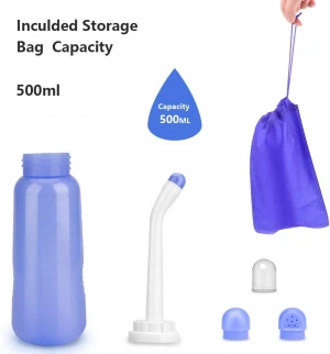 17OZ/500ml Peri Bottle Travel Bidet Bottle Portable Bidet Handheld Bidet for Personal Care Baby Women or Bedridden Patient