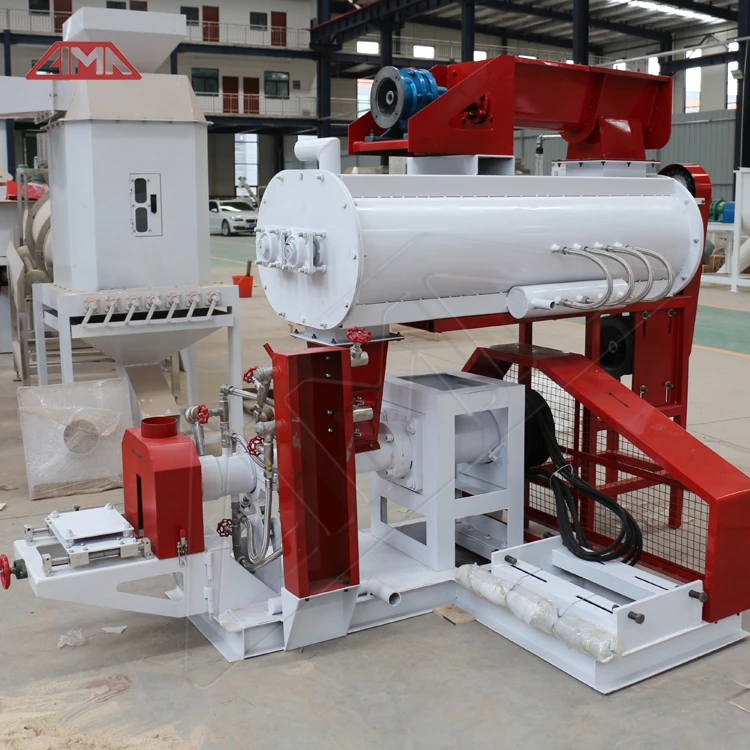 1800-2000kg/h fish feed mill plant slow sinking fish feed machine line pellet machine floating fish feed pellet extruder machine