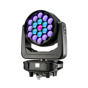 19*40w rgbw 4 in 1 wash zoom led moving head light for live concert stage tv show theatre church cet