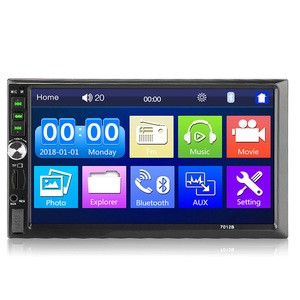 2 Din 7 inch TFT Touch Screen Car Stereo Bluetooth MP5 MP3 Music Player,7012B Double Din 1080P In Dash AUX FM USB Stereo Radio