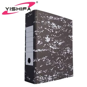 2 Hole 3 inch Cardboard Marble Printing Lever Arch File Folder