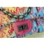 Import 2 in 1 girl waist bag womens pu leather graffiti fanny packs colorful 2021 belt designers fanny pack with adjustable belt from China
