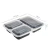 Import 2000ML large plastic food storage container large fast food plastic container food packaging box from China