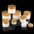 Import 2019 popular white PP plastic cosmetic cream jar 10g 20g 30g 50g 100g 150g 200g plastic jar with bamboo lid from China