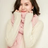 2020 hot seller solid color winter warm scarf shawl cashmere wool soft warm comfortable hook scarf
