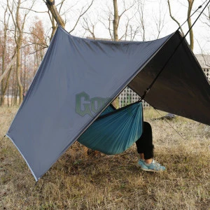 2020 Hot Selling in Amazon Outdoor Funiture Hammock Rain Fly / Tent Sun Shelter / Hammock Tarp for Camping Hiking GBIY-475