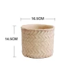 2020 New design bamboo weave Decorative cement flower pot