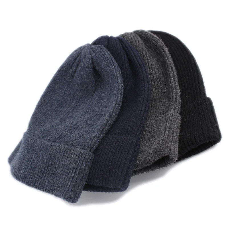 2020 new products custom knitted beanie merino wool hat