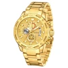 2020 New WWOOR 8879 Top Luxury Gold Mens Watches Sport Fashion Luminous Waterproof  Wristwatch Male Military Quartz Hand Watch