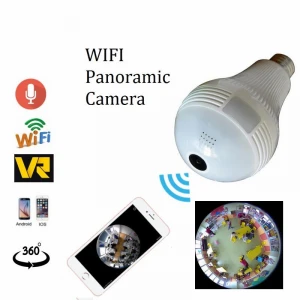 2020 Wifi CCTV Camera Bulb 360 Wifi 960P Panoramic Bulb Camera Wifi 360 Degree Night Vision Video Cameral IR Bulb CCTV Camera