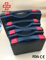 2021 Athmedic foaminside PP black box Durable Plastic Tool case Lockable Wheeled Tool case