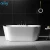 Import 2021 Custom Wholesale Outdoor White Acrylic Large Oval Stand Alone Oversized Pedestal One Piece Minimalist Bath Tub With Shower from China