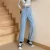 Import 2021 Latest Released In China Custom High Waist Pants Women Loose Casual Cotton Ninth Trousers from China