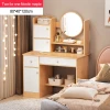2021 new style dresser drawer bedroom modern simple makeup desk storage cabinet integrated small bedside cosmetics storage table