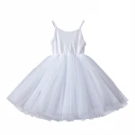 2021 Summer 2-7T baby clothes lace sleeveless frock design baby girls dresses solid kids dress