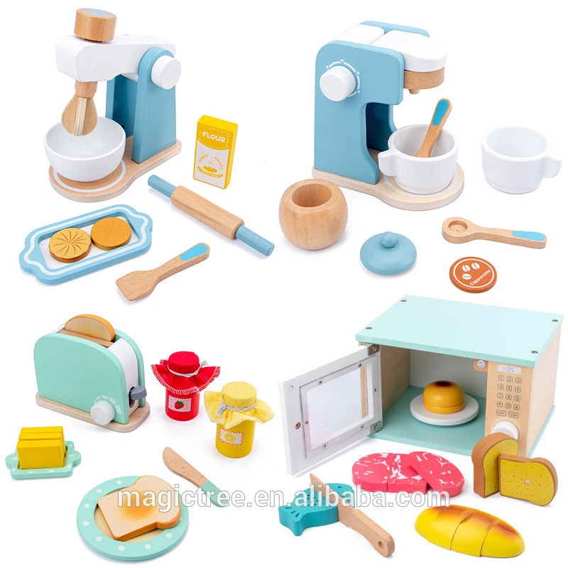 2021 wooden toys play house kitchen set toys for children