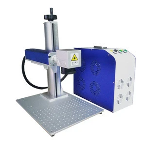 20w 30w mini split type fiber laser marking machine for for medical equipment rings plastic
