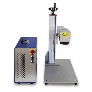 20w 50w Fiber laser marking machine for steel pen laser 30w metal engraving machinery with customized pen conveyor belt for sale