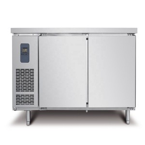 220V 60Hz Hotel Kitchen Equipment Commercial Stainless Steel Horizontal Worktable Refrigerator Freezer