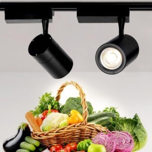 2/3/4 lines full color OEM ODM customized special fresh lamp adjustable CRI&gt;95 supermarket led track spot light for vegetables