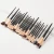 Import 24 pcs pro rose gold makeup brush set nylon hair tool cosmetic kits from China