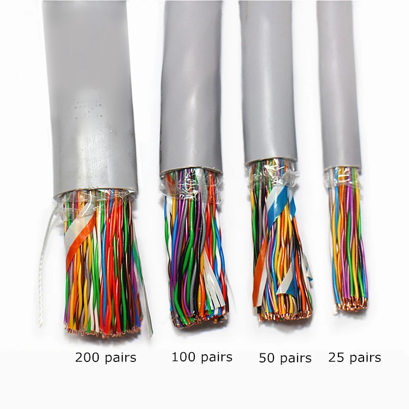 25 50 100 200 pairs large logarithm of indoor Communication Cable factory Multipair Cat3 telephone cable
