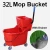 Import 26 36 46QT New Design mop bucket with wringer from China