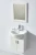 Import 2Doors Hanging Small Size Cheapest Modern MDF 3pcs Bathroom Sets from China