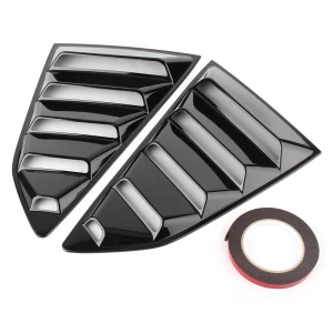 2x Rear Side Window Louver Side Vent Cover Replacement For Chevy Camaro 20163 Colors Auto Car Accessories