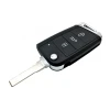 3 Buttons Flip Remote Car Key Shell Cover Case Housing For Volkswagen VW Golf 7 MK7  Tiguan Stylish Beetle Polo Auto Key