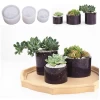 3 Pack Big DIY Plant Pot Molds Cube Cylinder Resin Planter Silicone DIY Round Succulents Flower Pot Molds Pen Holder Molds Kit
