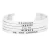 Import 316L stainless steel customized quotes engraved  motivation bracelet inspirational jewelry from China