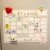 Import 3.3-21A2 Dry erase refrigerator magnet board fridge magnet note pad fridge magnet blank from China
