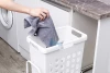 35L Plastic Laundry basket  with Front-Mounted door fittings
