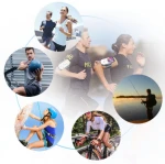 360 detachable armband wrist strap for 4.5-7" phone bag with key and Headphone storage for sports