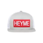 3D Embroidery Logo Trucker Hat 6 Panel Flat Brim Mesh Snapback Hats