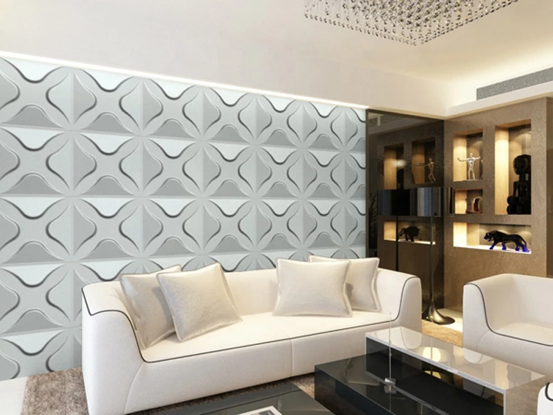 3D pvc plastic wall ceiling panels/ceiling wall paper for shower&amp;home decorative