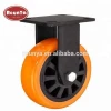 4-8 inch Heavy duty poly urethane caster wheels with locks