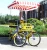 Import 4 wheels with double row bicycle/4 person park sightseeing for rental/tourism good choice bike from China