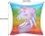 Import 40*40cm Rainbow colorful Unicorn Square Personalized Customizable Reversible Sequin Textile Pillow from China