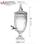 4.5L Drink Glass Dispenser Fifth Avenue Beverage Dispenser For Juice
