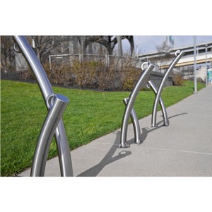 4&quot;x24.6&quot; Outdoor Aluminum Bicycle Rack For Parking Racks