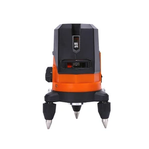 5 lines 3D red automatic electronic laser level 360 degree rotary Self leveling vertical and horizontal laser cross line