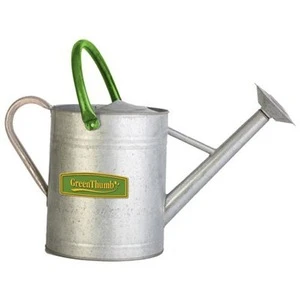 5L Metal Round Watering Can / Galvanized Steel Water Can for garden