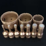 6-127mm vacuum brazed drill bit diamond core bit M14 shank for glass marble tile punching
