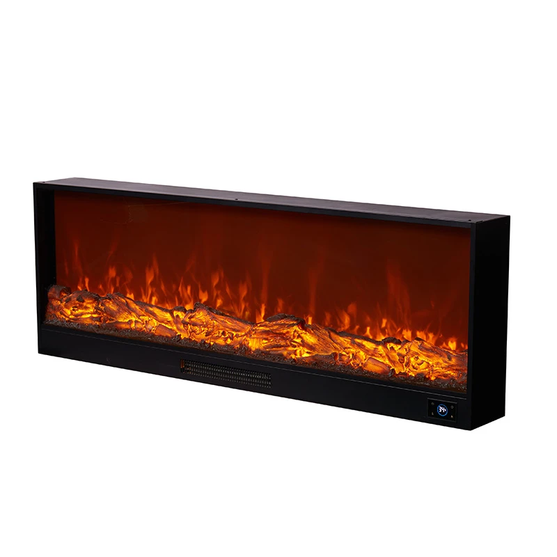 60 "multicolor simulated fire decorated electric fireplace heater