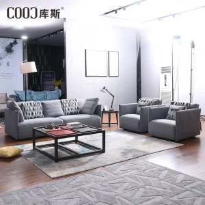 6025 simple designs home furniture living room sectional fabric sofa set 6025