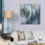 Import 60*60cm abstract gold blue heavy texture art canvas oil paintings on the wall for living room decor from China