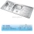 Import 609A European standard high quality double drainer stainless steel kitchen sink from China